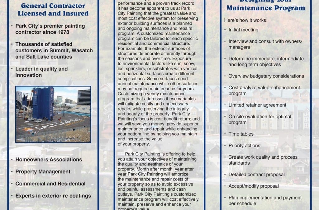 Park City Maintenance Programs